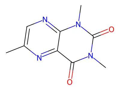 1,3,6-trimethyl-2,4(1H,3H)-pteridinedione structure