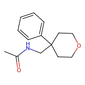N-[(4-phenyloxan-4-yl)methyl]acetamide structure