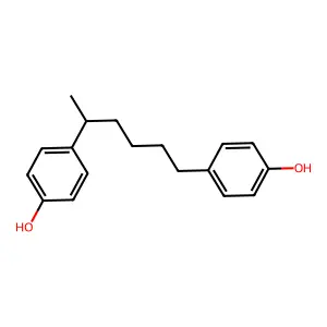 4,4'-(1-甲基戊基亚基)双酚 structure