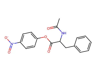 N-Acetyl-dl-phenylalanine p-nitrophenyl ester structure