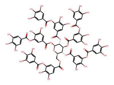 鞣酸 structure