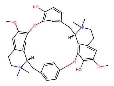 箭毒碱 structure