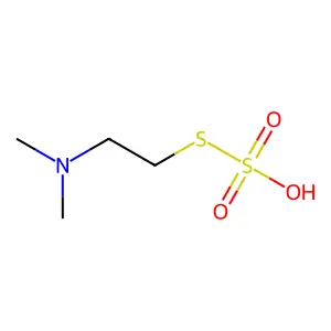 Dimethylaminoethylthiosulfuric acid structure