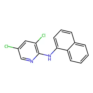 2-Pyridinamine, 3,5-dichloro-N-1-naphthalenyl- structure