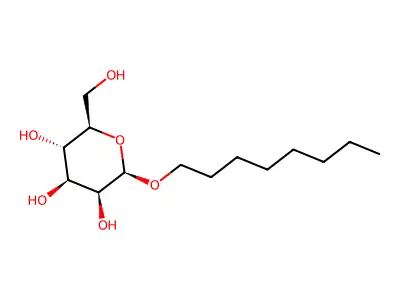 octyl alpha-D-glucopyranoside structure