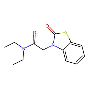 3(2H)-Benzothiazoleacetamide, N,N-diethyl-2-oxo- structure