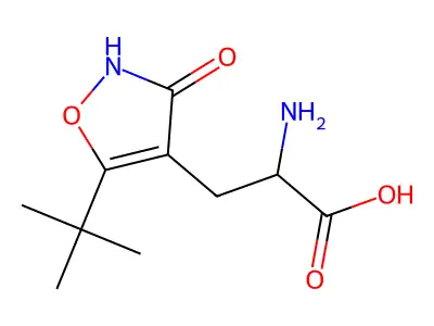 2-氨基-3-(3-羟基-5-叔丁基异噁唑-4-基)丙酸 structure