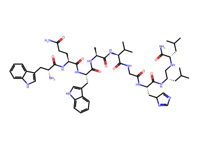 bombesin (6-14), D-Trp(6)-Leu(13)-psi(CH2NH)-Leu(14)- structure
