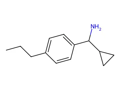 Cyclopropyl(4-propylphenyl)methanamine structure