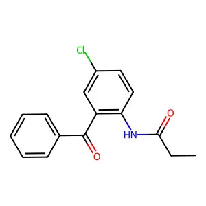 N-(2-Benzoyl-4-chlorophenyl)propanamide structure