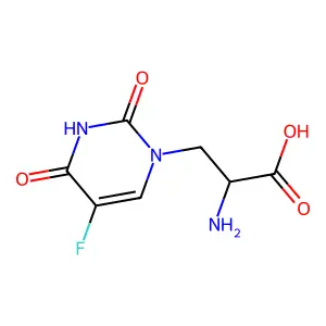 3-(5-氟-2,4-二氧代-3,4-二氢嘧啶-1(2H)-基)丙氨酸 structure