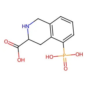 3-Carboxy-5-phosphono-1,2,3,4-tetrahydroisoquinoline structure