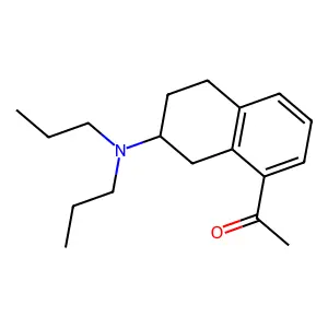 8-Acetyl-2-(dipropylamino)tetralin structure