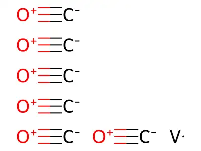 六羰基钒 structure