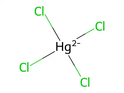 Mercurate(2-), tetrachloro-, (T-4)- structure
