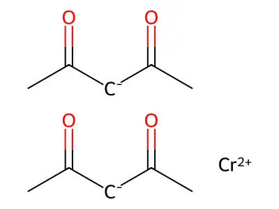 乙酰丙酮亚铬 structure