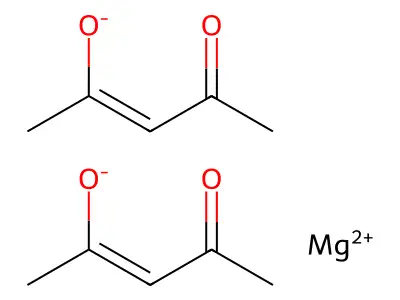 magnesium;(Z)-4-oxopent-2-en-2-olate structure