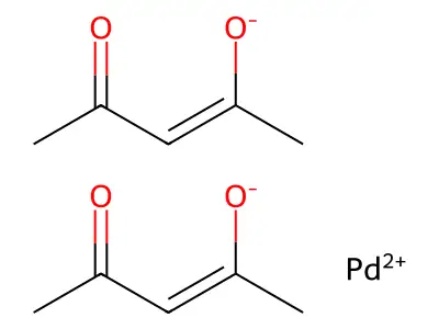 乙酰丙酮钯 structure