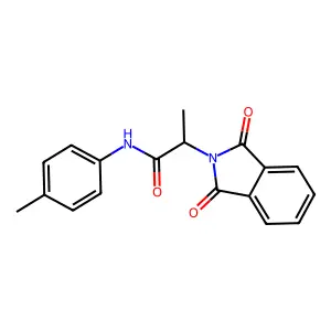 2-(1,3-Dioxo-1,3-dihydro-isoindol-2-yl)-N-p-tolyl-propionamide structure