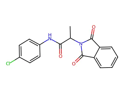 N-(4-Chloro-phenyl)-2-(1,3-dioxo-1,3-dihydro-isoindol-2-yl)-propionamide structure