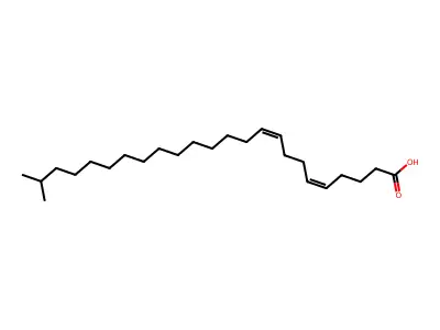 23-甲基二十四碳-5,9-二烯酸 structure