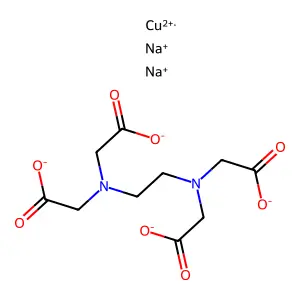 Copper versenate structure