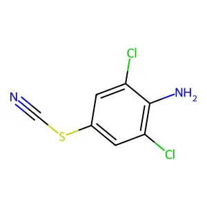 Aniline, 2,6-dichloro-4-thiocyanato- structure