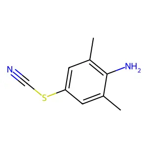4-Amino-3,5-dimethylphenyl thiocyanate structure