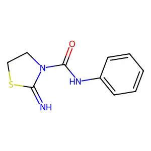 2-Imino-3-phenylcarbamoylthiazolidine structure
