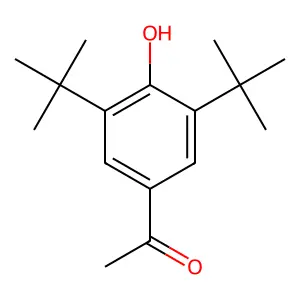 3',5'-Bis(tert-butyl)-4'-hydroxyacetophenone structure