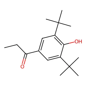 2,6-Bis(1,1-dimethylethyl)-4-(1-oxopropyl)phenol structure