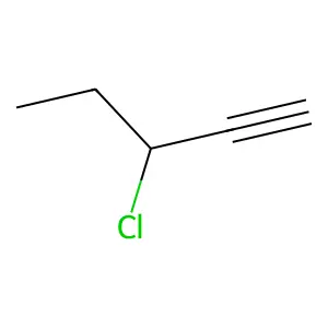 3-Chloropent-1-yne structure