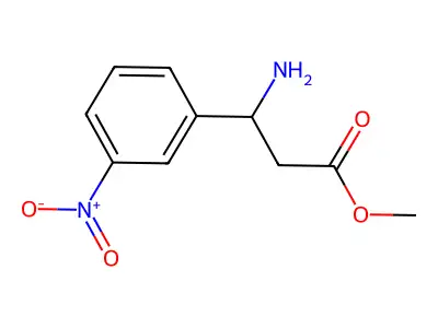 Methyl 3-amino-3-(3-nitrophenyl)propanoate structure