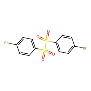 1,2-Bis(4-bromophenyl)disulfane 1,1,2,2-tetraoxide structure