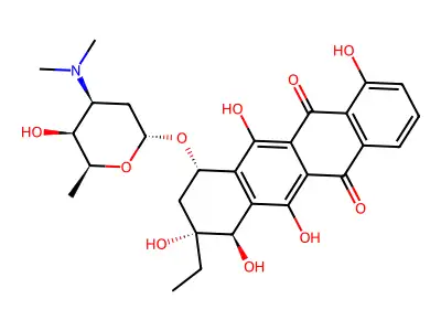 Rhodomycin B structure