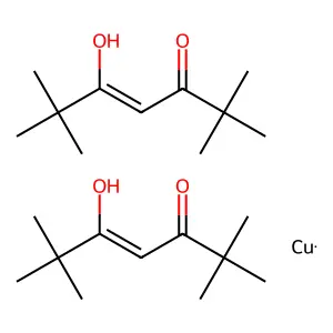 Copper dipivaloylmethane structure