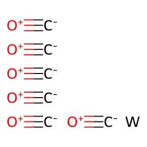六羰基钨 structure