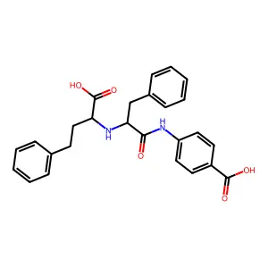 N-(1-Carboxy-3-phenylpropyl)phenylalanine-4-aminobenzoate structure
