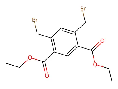 Diethyl 4,6-bis(bromomethyl)isophthalate structure