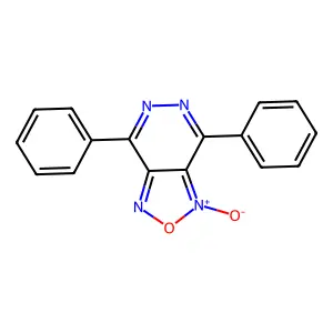 [1,2,5]Oxadiazolo[3,4-d]pyridazine, diphenyl-, 1-oxide structure