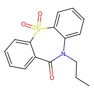 10-Propyl-S,S-dioxo-dibenz(b,f)(1,4)thiazepin-11-(10H)-one structure