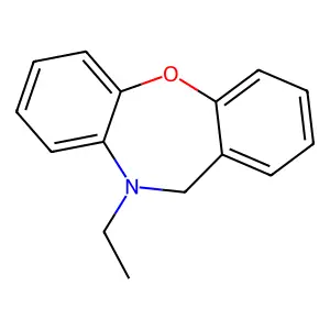 10-Ethyl-10H,11H-dibenz(b,f)(1,4)oxazepine structure