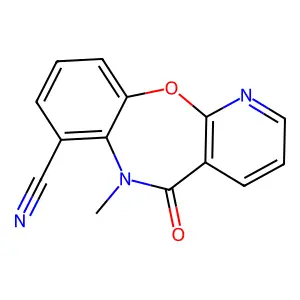 7-Cyano-6-methyl-pyrido(2,3-b)(1,5)benzoxazepin-5(6H)-one structure