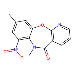 6,9-Dimethyl-7-nitro-pyrido(2,3-b)(1,5)benzoxazepin-5(6H)-one structure