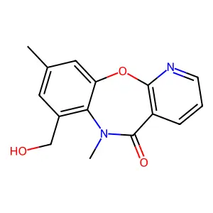 6,9-Dimethyl-7-hydroxymethyl-pyrido(2,3-b)(1,5)benzoxazepin-5(6H)-one structure