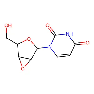 1-(2,3-EPOXY-B-D-LYXOFURANOSYL)URACIL structure