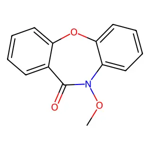 10-Methoxy-dibenz(b,f)(1,4)oxazepin-11-(10H)-one structure