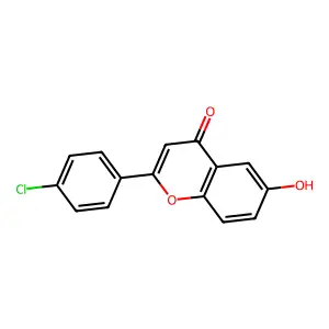 2-(4-Chlorophenyl)-6-hydroxy-4H-1-benzopyran-4-one structure