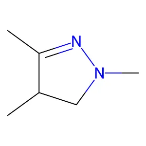 1,3,4-Trimethyl-2-pyrazoline structure
