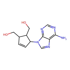 9-(c-4,t-5-Bis(hydroxymethyl)cyclopent-2-en-r-1-yl)-9H-adenine structure